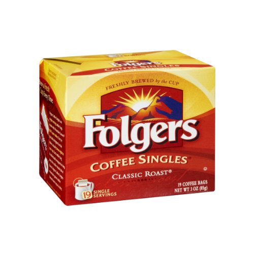 Folgers Coffee Singles Classic Roast-19 Coffee Bags