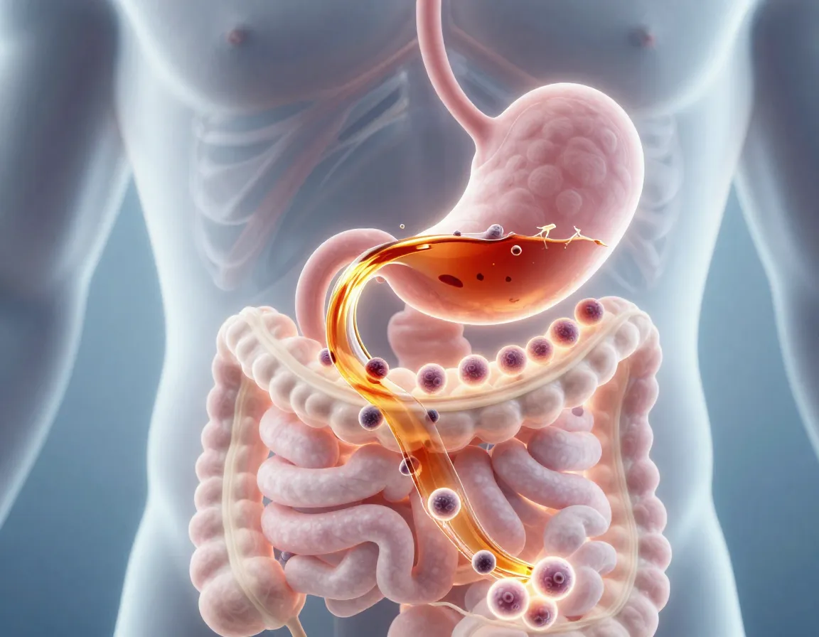 Digestive wellness rose hips tea soothing prebiotic gut health pathway