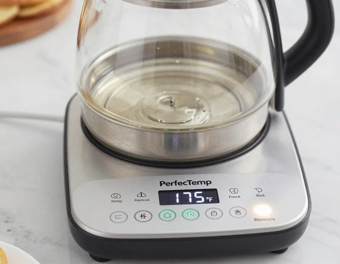 Cuisinart perfectemp kettle digital display six preset temperatures