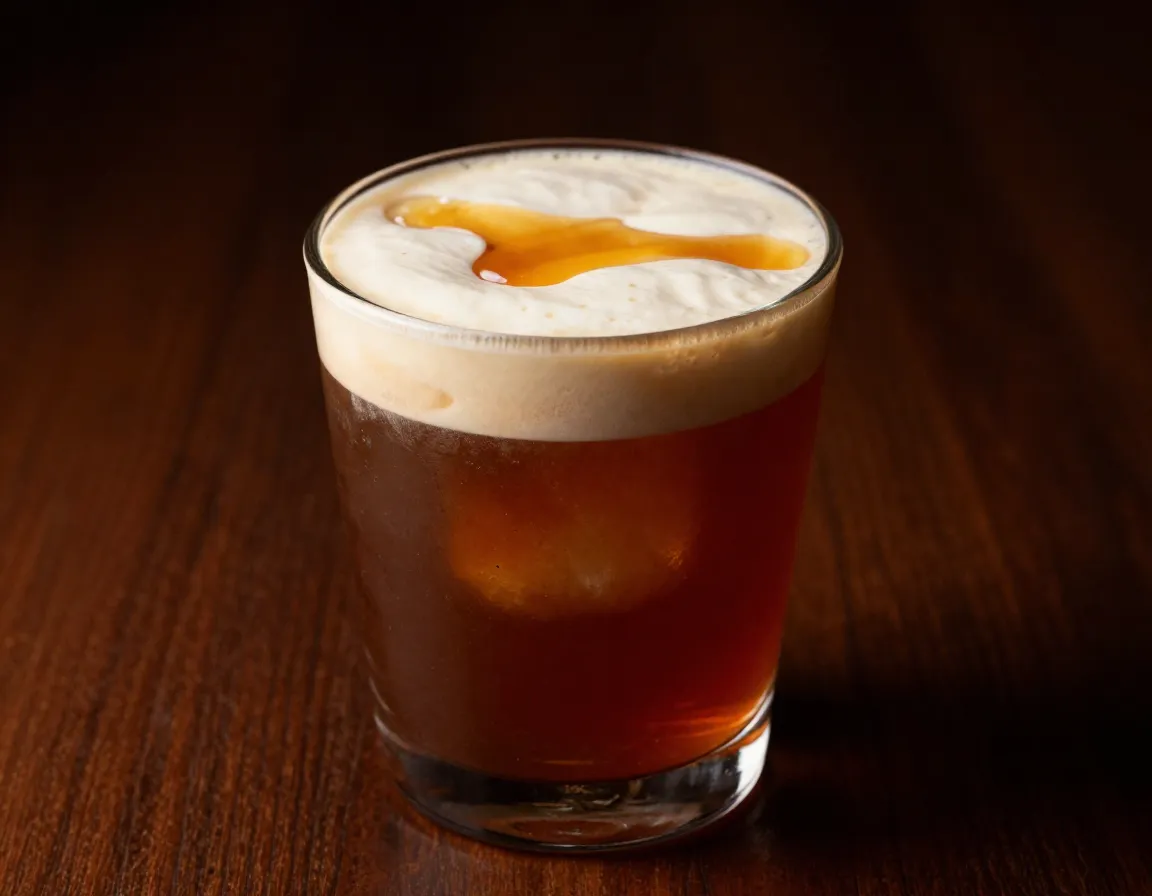 Maple bourbon vanilla sweet cream nitro cold brew evening