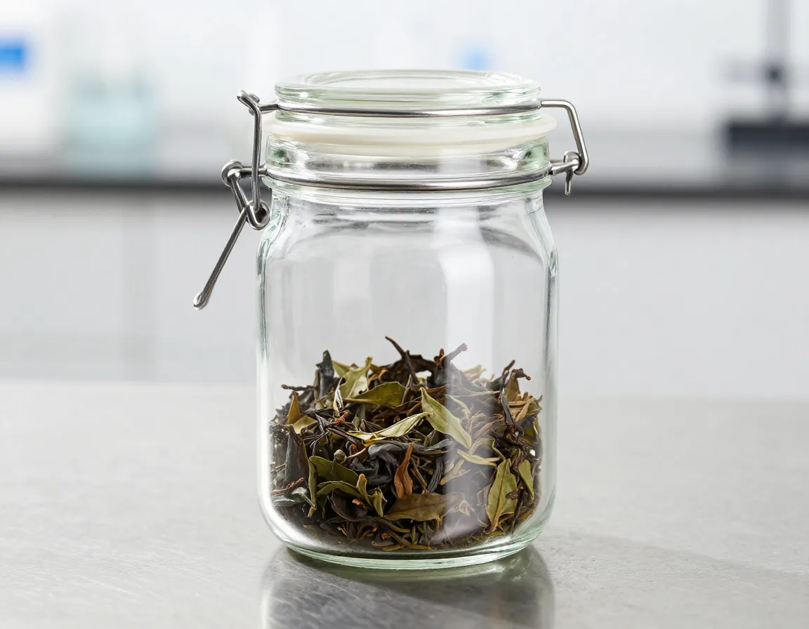 Temperature resistant borosilicate glass container in a laboratory setting