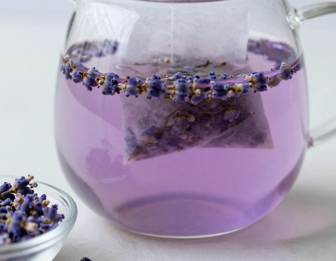 Lavender london fog serenity with dried lavender infusion