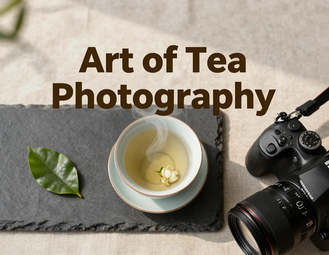 Overhead flat lay tea photography still life macro dslr vintage cup