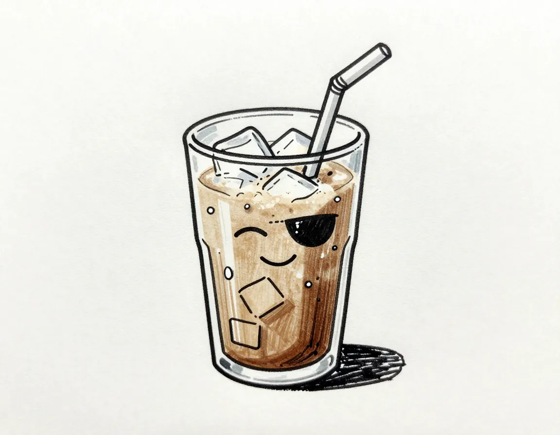 Coolicedcoffeeglassdoodle