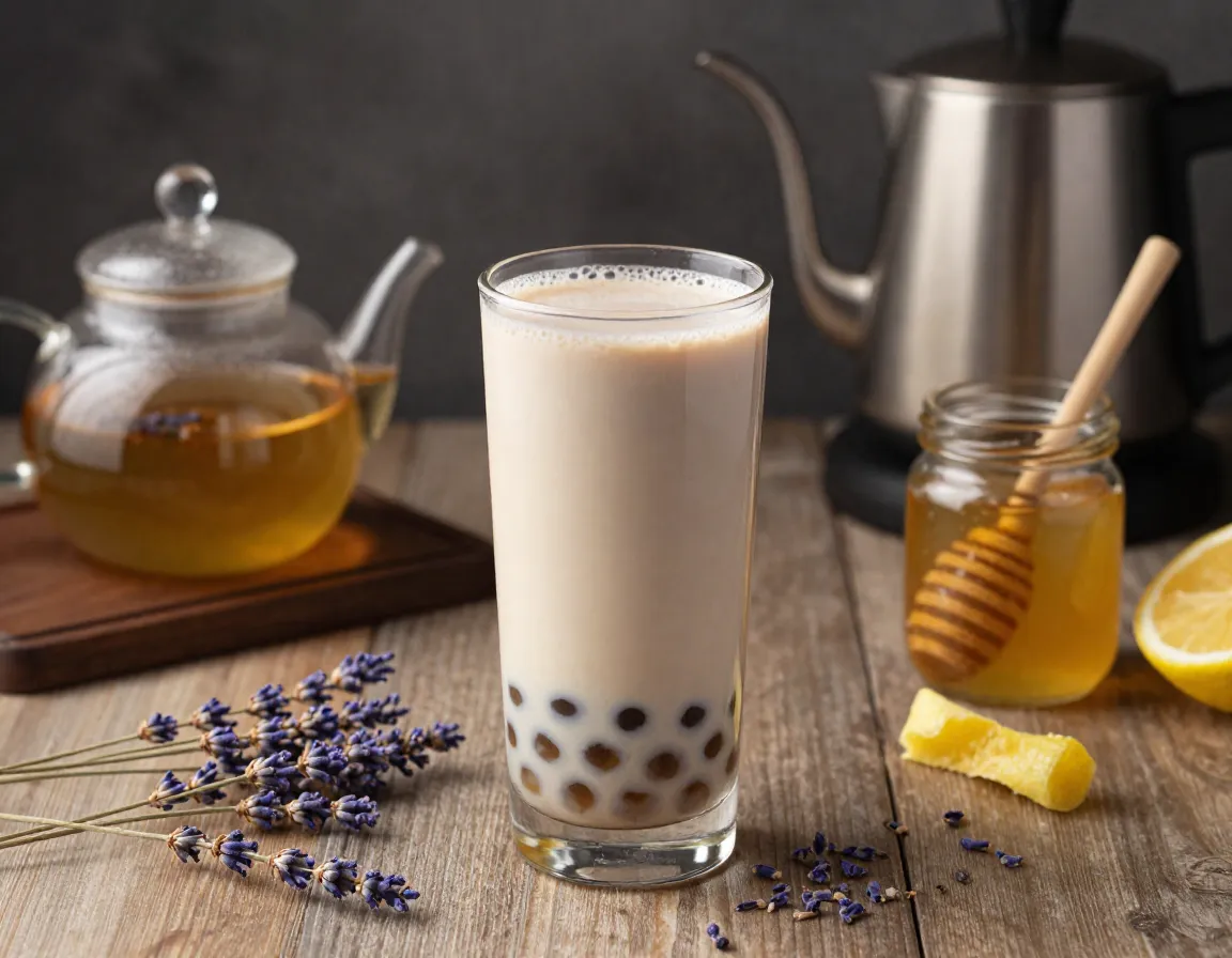 Regional calibration earl grey lavender boba