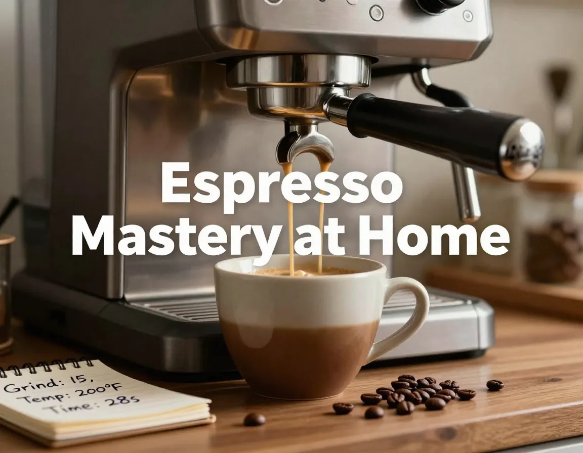 Steaming portafilter crema flow coffee beans grind notes pro kitchen