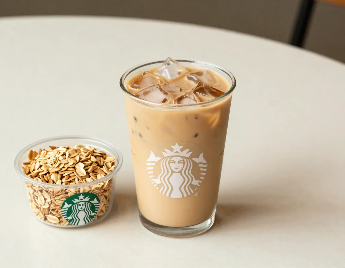 Iced brown sugar oatmilk cinnamon shaken cold brew