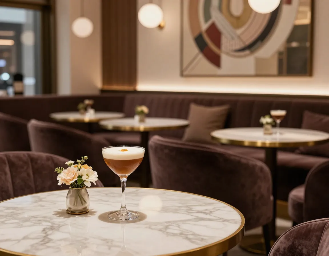 Upscale cafe in hannam dong with luxury design and premium beverages