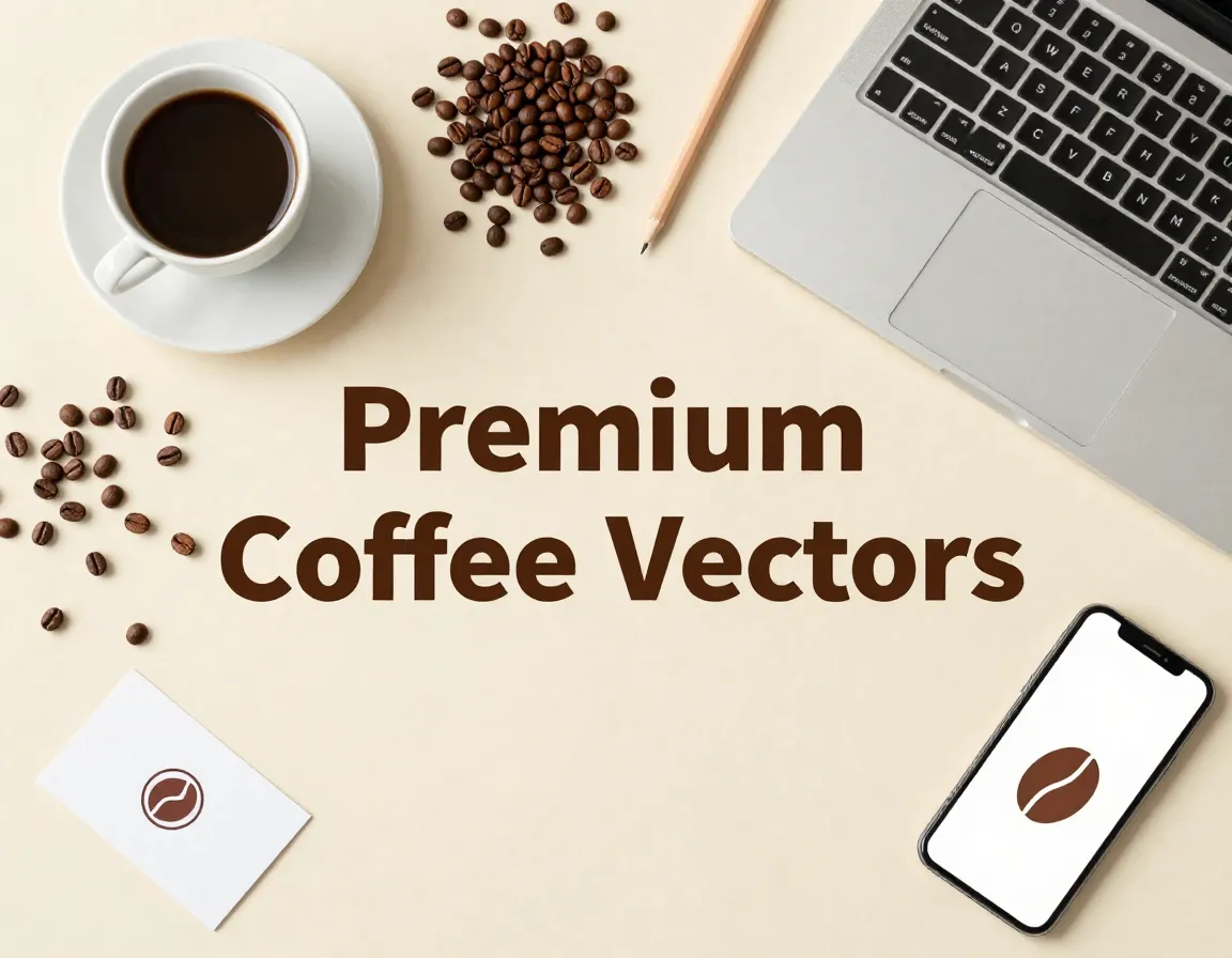Top sources coffee vectors resources design tools flat lay