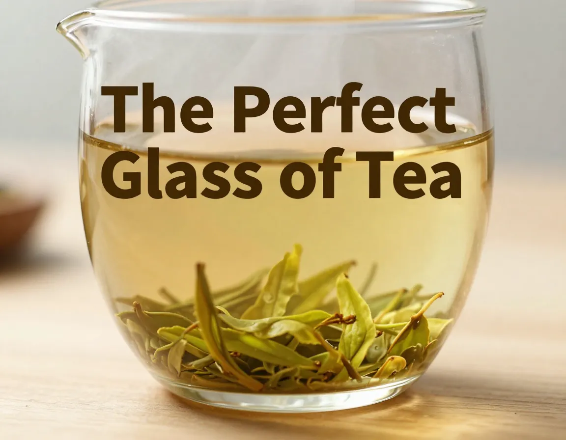 Glass cup steaming tea visual aroma science brewing tranquility