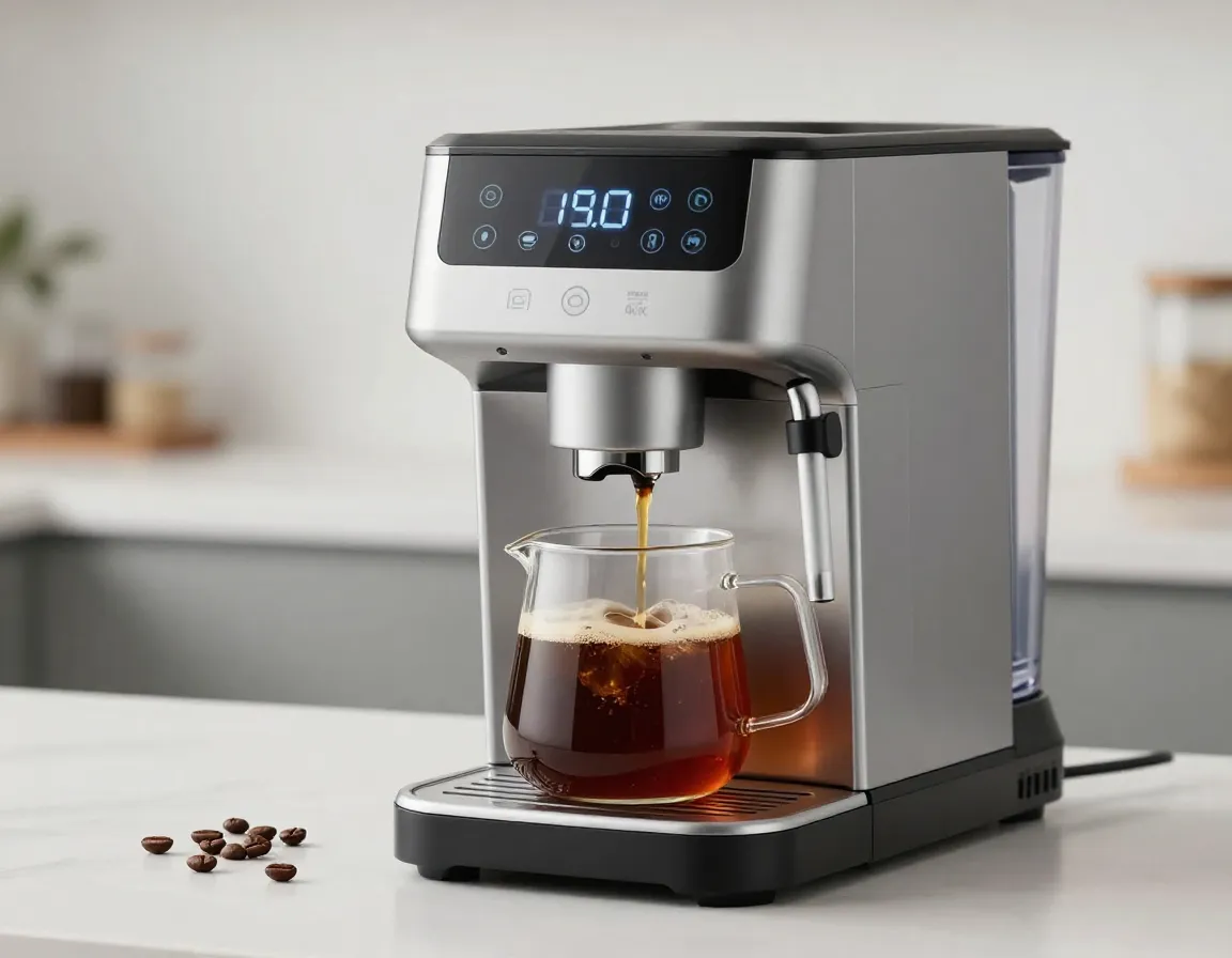 Modern cold brew machine fast brewing under sixty minutes