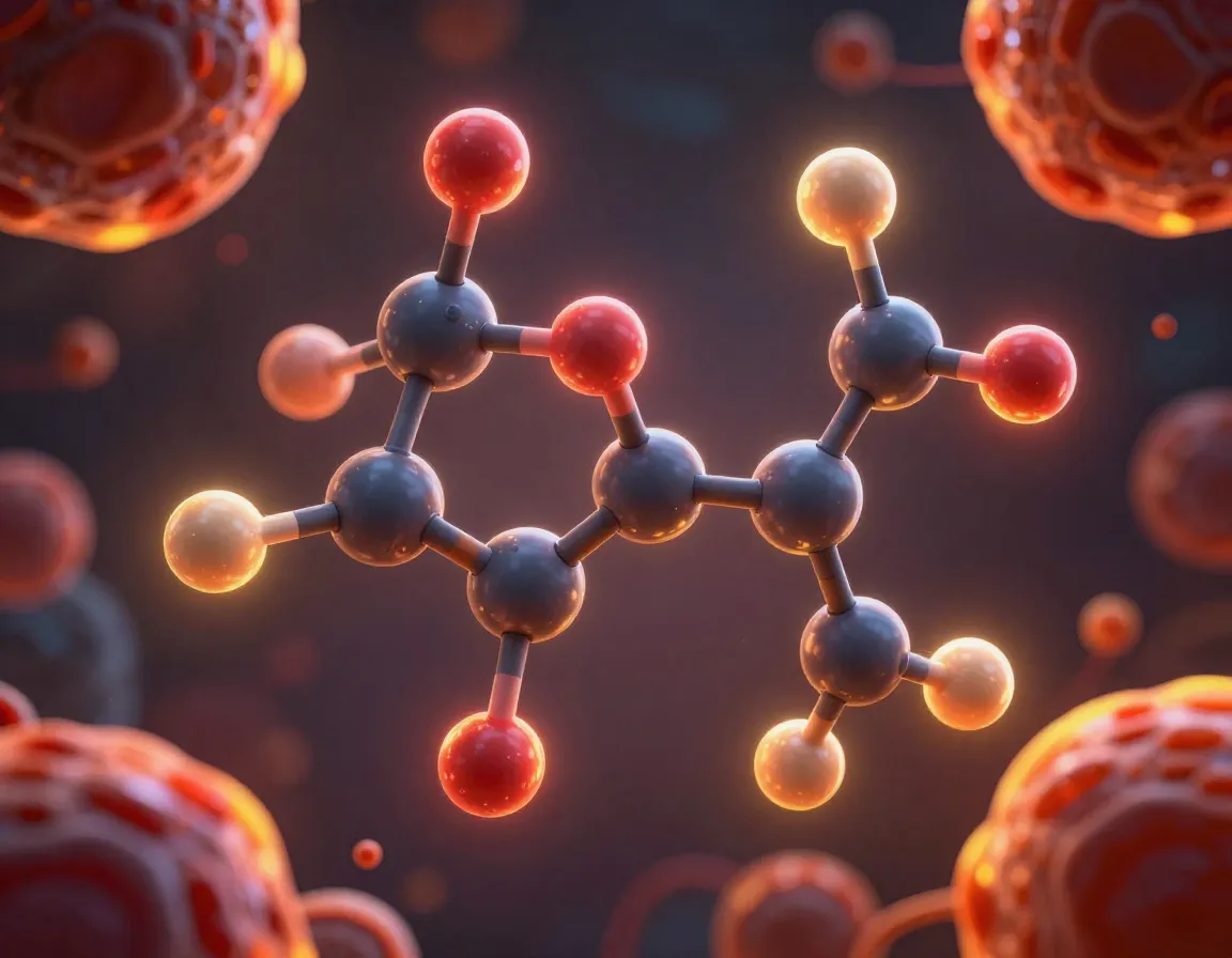Molecular structure visualization of cinnamaldehyde antioxidants