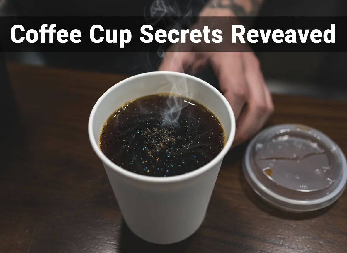 Macro paper cup microplastic particles coffee contamination secret revealed