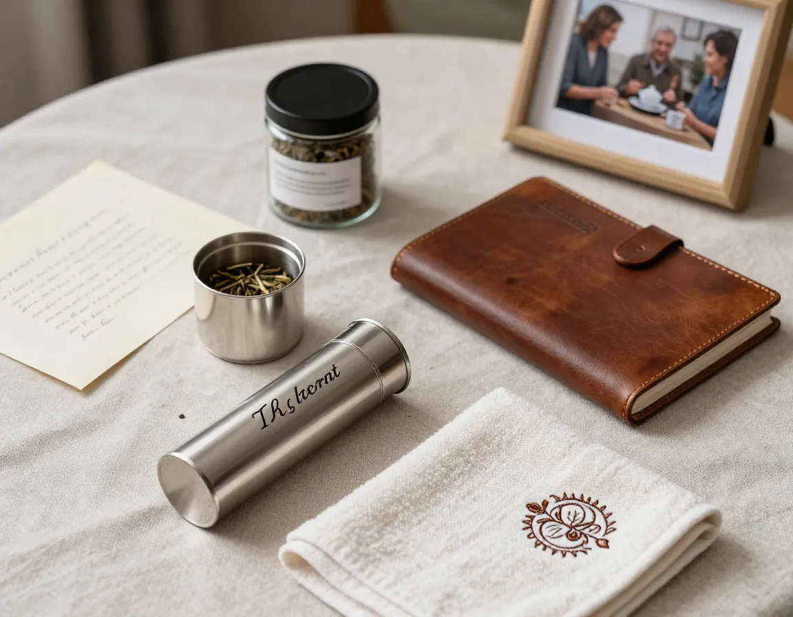 Personalized connoisseur collection engraved infuser monogram towel custom blend