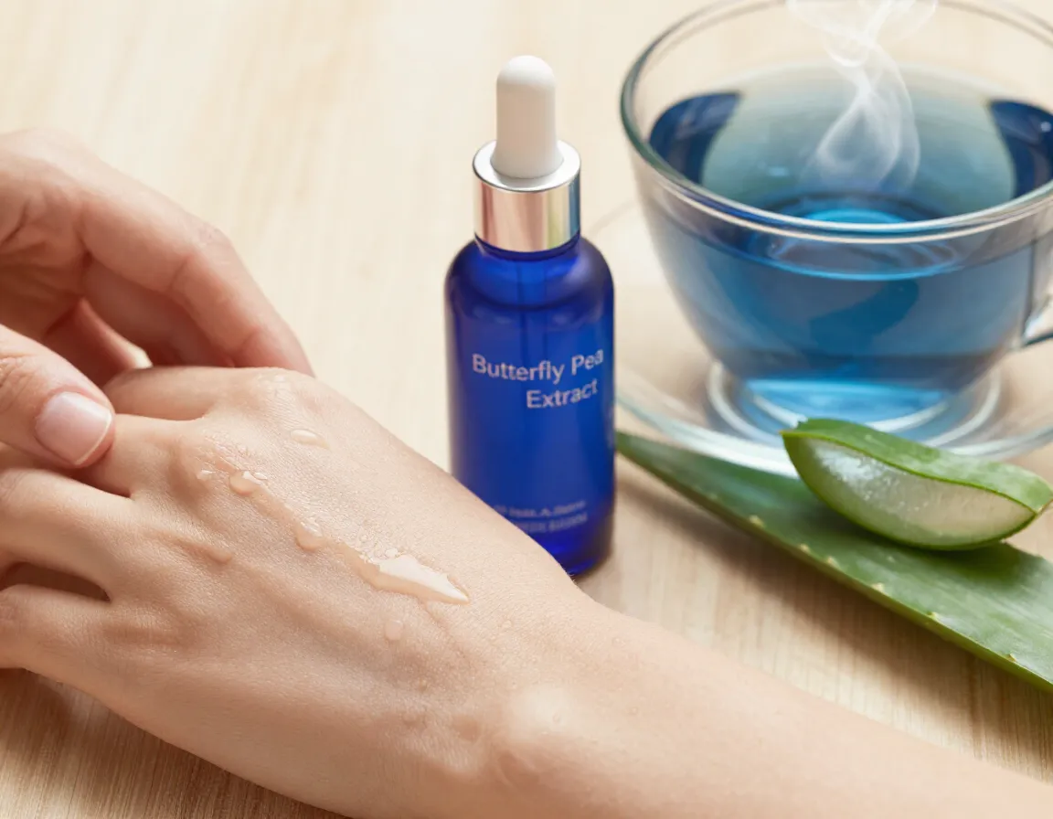 Dramatic skin hydration anti aging tea and topical serum ritual