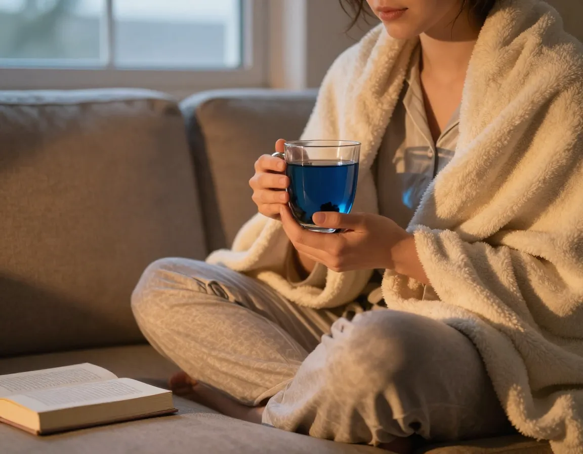 Stress reduction cortisol management evening relaxation tea ritual