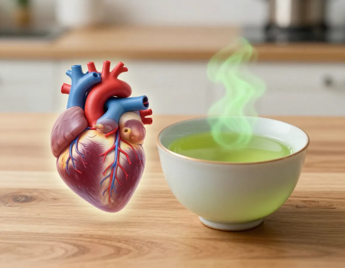 Cardiovascular protection green tea extract lowering heart disease risk mortality