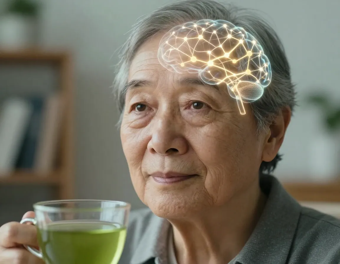 Memory enhancement cognitive function boost green tea extract l theanine