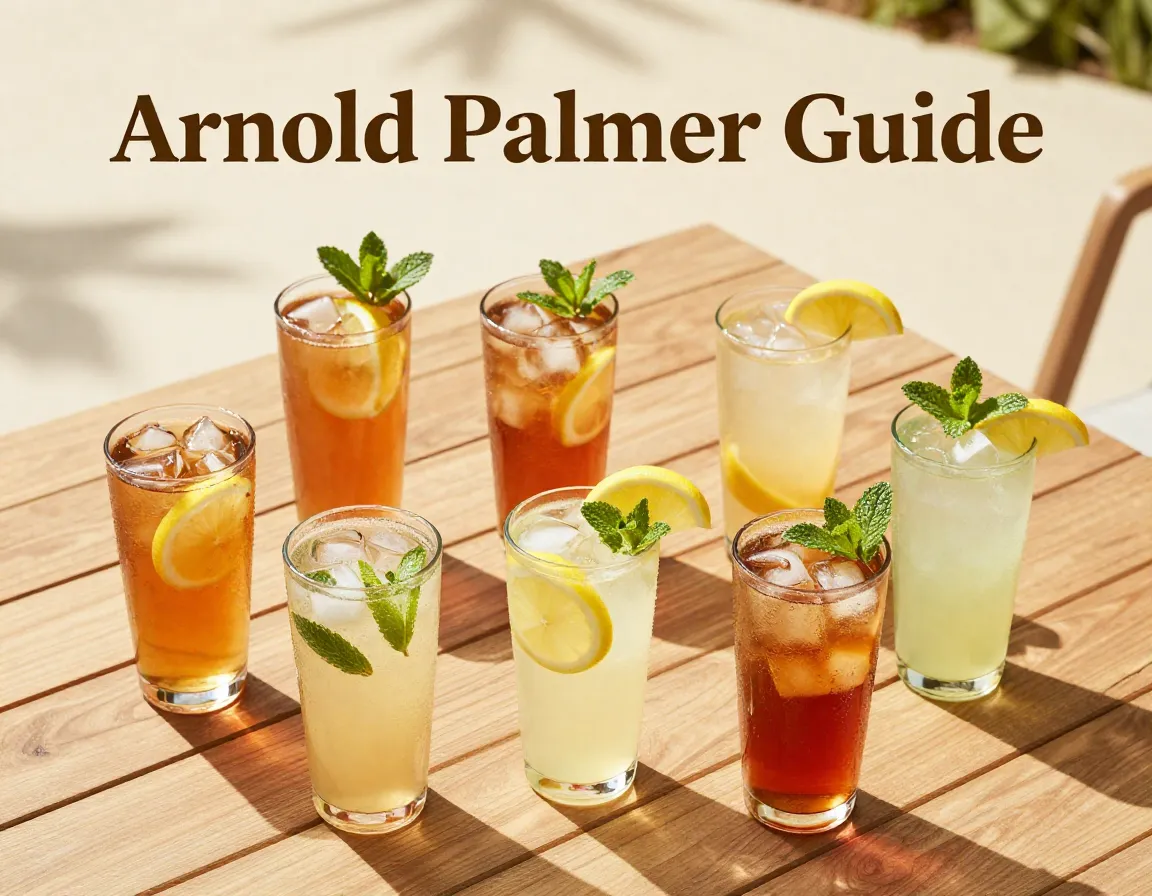 Nine iced tea lemonade glasses flat lay refreshing summer guide