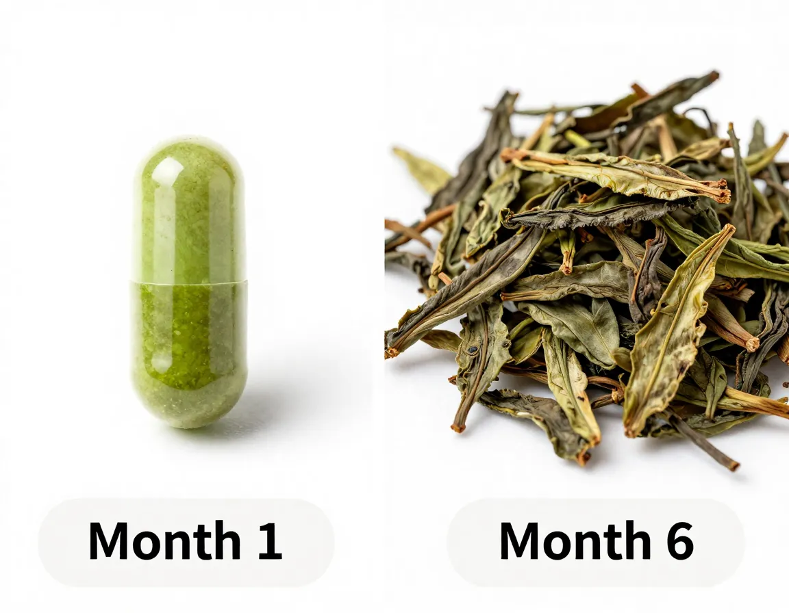 Offers long term stability and consistent benefits potent fresh capsule versus faded old tea leaves